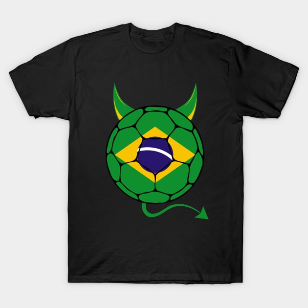 Brazil Football Halloween T-Shirt by footballomatic